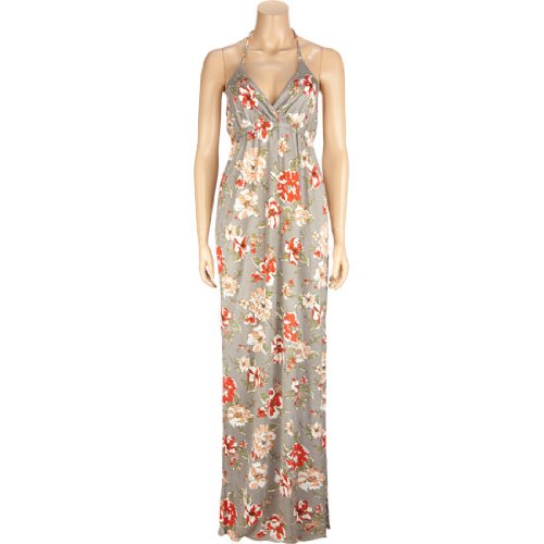 FULL TILT Braid Strap Racerback Floral Dress