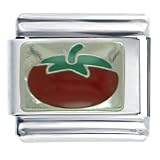 Tomato Food Italian Charms Bracelet Link