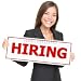 Wallmonkeys Peel and Stick Wall Decals - Job Woman Hiring - Removable Graphic