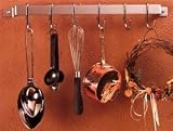 Wall-Mount Utensil Rack- 18 Inch / 6 Hooks