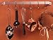 Wall-Mount Utensil Rack- 18 Inch / 6 Hooks
