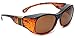 Haven Fitover Sunglasses Sunset in Tortoise with Leather & Polarized Amber Lens (LARGE)