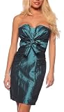 Sexy Bustier Metalic Strapless Evening Cocktail Prom Party Mini Dress With Bow