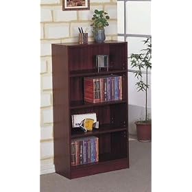 <b>Cherry Finish 4 SHELF BOOKCASE</b>