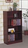 Cherry Finish 4 SHELF BOOKCASE