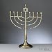 Large Traditional Chanukah Menorah - Antiqued Bronze Finish