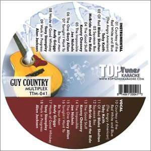 CD-Charts  Search : Toby Keith, Blake Shelton and Kenny Chesney Karaoke Multiplex Top Tunes TTM-041
