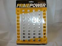Assorted Watch Button Cells 40 batteries on Card