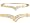 10K Yellow Gold Round and Baguette Diamond 1/4cttw Bangle Bracelet