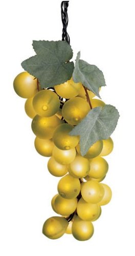 Bethlehem Lighting Giant PVC Single Grape Cluster with Mini Lights, Green