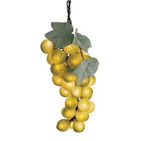 Bethlehem Lighting Giant PVC Single Grape Cluster with Mini Lights, Green