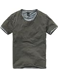Scotch & Soda - Double Garment Crewneck Tee - 1104075110 - Polo - Homme - Multicolore-Tr-G1-6 - Taille XL (DE: 52)