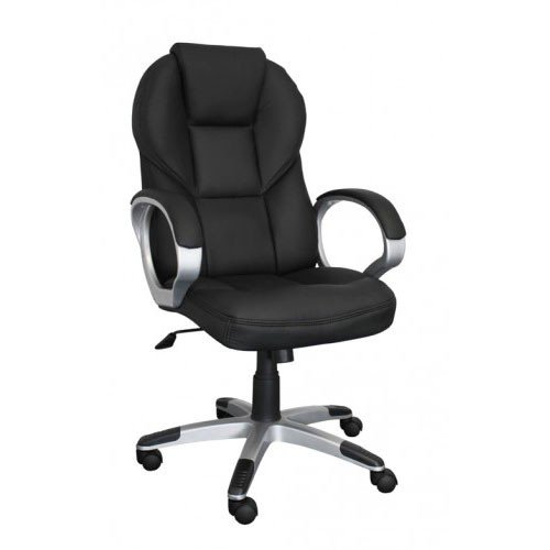Amstyle Matera Drehstuhl / Chefsessel, Leder schwarz Preisvergleich