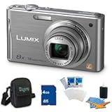Lumix DMC-FH27 16MP 8x Zoom Silver Compact Digital Camera w/ 3.0" Touchscre ....