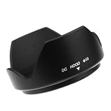 Mennon Thumb Lock Mount DC-b 58 58mm Lens Hood, Black