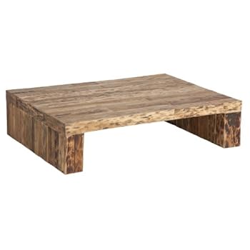 Table basse rectangulaire 120x90 cm en teck QATNA