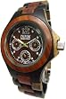 Tense Triple Window Mens Inlaid Dark w Maple Wood Watch G4300IDM ANDF