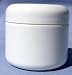 White Plastic Jar with Dome Lid 4 Oz - 12 Per Bag