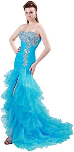Beaded Pleated Dresses Empire Waist Gown for Women Sleeveless Strapless Backless Slim Bodycon Hip Package Size 4