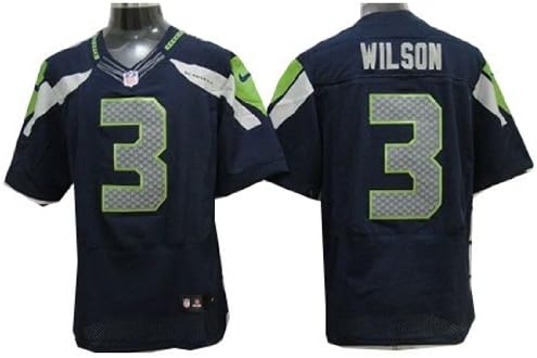 Seattle Seahawks Russell Wilson #3 Men's Blue Jersey Size XL