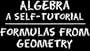 The Video Math Tutor: Algebra: Formulas From Geometry (NTSC)