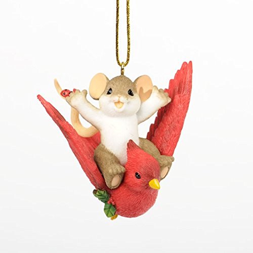 Enesco Charming Tails Holiday Traveler Ornament, 2.375-Inch Enesco Charming Tails Holiday Traveler Ornament, 2.375-Inch
