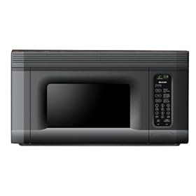 Sharp R-1405 950-Watt 1-2 5-Cubic-Foot Over-the-Range Microwave, Black by Microwave Ovens