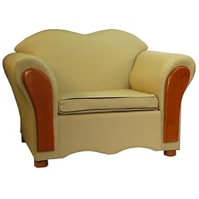 Kids' Homey VIP Chair - Beige by Fantasy Furniture
