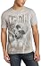 Tapout Young Men's Faded Skull T-Shirt,Gray,Small