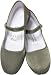 Olive Solid Silk Mary Jane Chinese Shoes