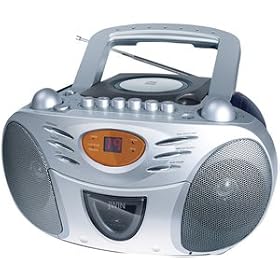 Jwin Jxcd428 Portable Cd Am Fm Stereo Radio Cassette Player Recorder by jWIN