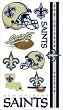 New Orleans Saints Temporary Tattoos - SET OF 6 - Sports Merchandise