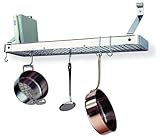 IMAGE OF Enclume PR8B CH Premier Bookshelf Wall Pot Rack, Chrome