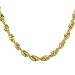 Jewelry : 14K Yellow Gold Light Diamond Cut Rope Necklace 22'