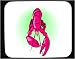 Mouse Pad with crustacean, ocean, red, lobster, claw