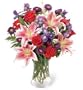 The Stunning Beauty Lily and Rose Bouquet, Deluxe