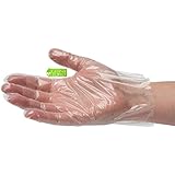 Disposable Food Preparation Poly Gloves, Box of 500 (Size M)