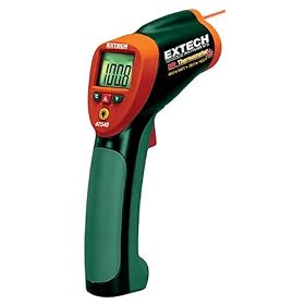 Extech 42540 Mini High Temperature -58 Degree to 1400 Degree Farenheit and -50 Degree to 760 Degree Celsius Infrared Thermometer