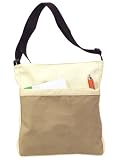 Canvas Messenger Tote with Zipper