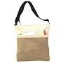 Canvas Messenger Tote with Zipper