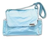 Canvas Messenger Diaper Bag - Pool