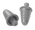 Peltor P1300 Skull Screw Earplugs, Gray, 120-Pair