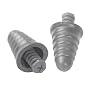 Peltor P1300 Skull Screw Earplugs, Gray, 120-Pair