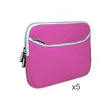 Skque 5 Lot Neoprene Sleeve for eBook Nook Kindle 1 and 2