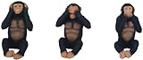 Monkeys Set of 3 See Hear Speak No Evil Collectible Figurine Statue