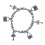 Handmade Lock & Key Charm Bracelets