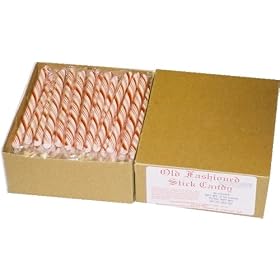Gilliam Old Fashioned Candy Peppermint Sticks, 80-Count Box