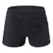 Soffe Shorts - Soffe Juniors' Yoga Roll-Top Short, Black, Large