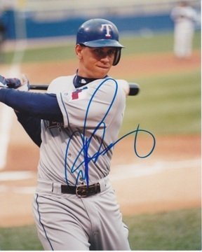 Alex Rodriguez Autographed/Hand Signed Texas Rangers 8x10 Photo
