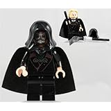 LEGO Lucius Malfoy DeathEater Harry Potter 2010 Minifig with Broom and Wand